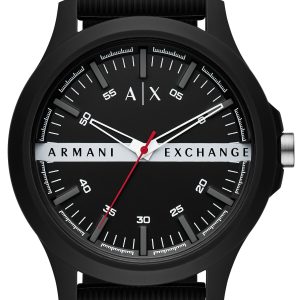 Armani Exchange Hampton Herrklocka AX2420 Svart/Gummi Ø46 mm