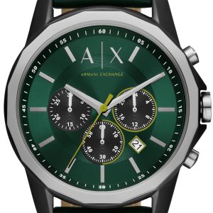 Armani Exchange Herrklocka AX1741 Banks Grön/Läder Ø44 mm