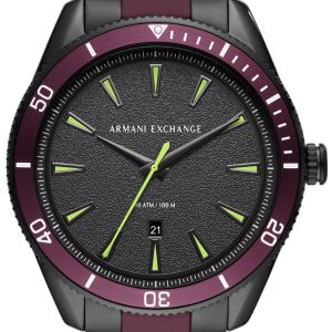 Armani Exchange Herrklocka AX1840 Enzo Svart/Gummi Ø46 mm