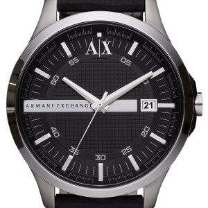 Armani Exchange Herrklocka AX2101 Hampton Svart/Läder Ø47 mm