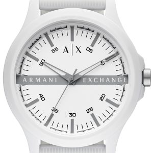 Armani Exchange Herrklocka AX2424 Hampton Vit/Gummi Ø46 mm