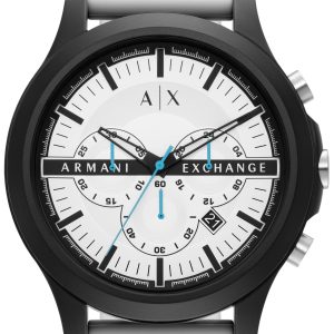 Armani Exchange Herrklocka AX2435 Hampton Vit/Gummi Ø46 mm