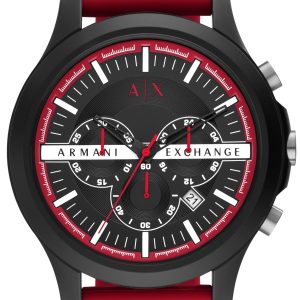 Armani Exchange Herrklocka AX2436 Hampton Svart/Gummi Ø46 mm