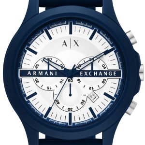 Armani Exchange Herrklocka AX2437 Hampton Vit/Gummi Ø46 mm