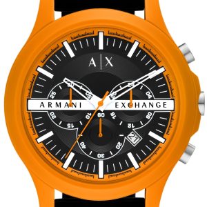 Armani Exchange Herrklocka AX2438 Hampton Svart/Gummi Ø46 mm