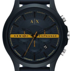 Armani Exchange Herrklocka AX2441 Hampton Blå/Gummi Ø46 mm