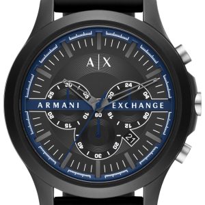 Armani Exchange Herrklocka AX2447 Hampton Svart/Gummi Ø46 mm