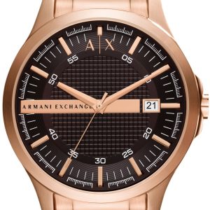 Armani Exchange Herrklocka AX2449 Hampton Brun/Roséguldstonat stål