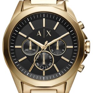 Armani Exchange Herrklocka AX2611 Drexler Svart/Gulguldtonat stål