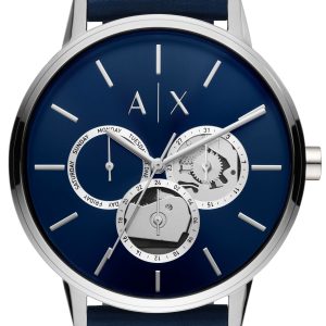 Armani Exchange Herrklocka AX2746 Cayde Blå/Läder Ø42 mm