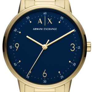 Armani Exchange Herrklocka AX2749 Cayde Blå/Guldtonat stål Ø42 mm