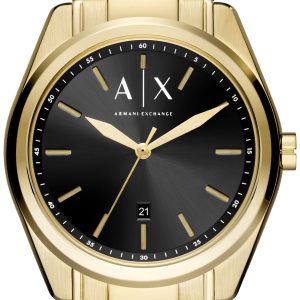 Armani Exchange Herrklocka AX2857 Giacomo Svart/Guldtonat stål Ø43