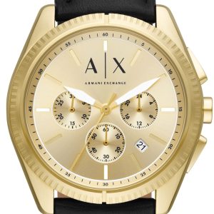 Armani Exchange Herrklocka AX2861 Giacomo Guldtonad/Läder Ø43 mm