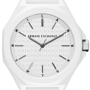 Armani Exchange Herrklocka AX4602 Andrea Vit/Gummi Ø40 mm