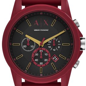 Armani Exchange Herrklocka AX7125 Outerbanks Svart/Gummi Ø44 mm