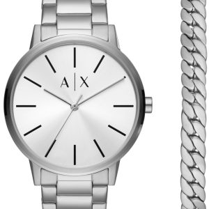 Armani Exchange Herrklocka AX7138SET Cayde Silverfärgad/Stål Ø42 mm