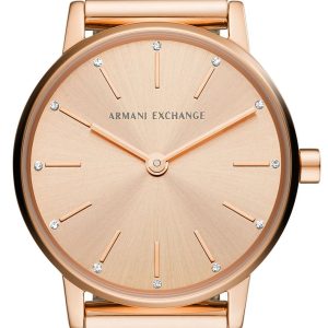 Armani Exchange Lola Damklocka AX5566 Roséguldstonad/Roséguldstonat