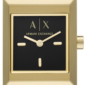 Armani Exchange Sarena Damklocka AX5909 Svart/Guldtonat stål Ø22 mm