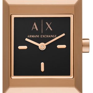 Armani Exchange Sarena Damklocka AX5910 Svart/Roséguldstonat stål