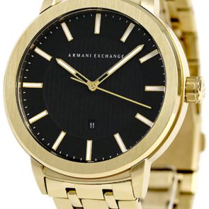 Armani Exchange Street Herrklocka AX1456 Svart/Gulguldtonat stål