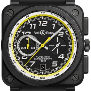 Bell & Ross Herrklocka BR-03-94-RS20 Br 03-94 Svart/Gummi