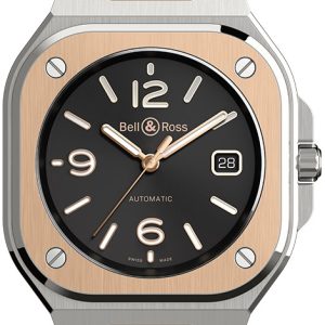 Bell & Ross Herrklocka BR-05-BLACK-STEEL-AND-GOLD-STEEL Br 05