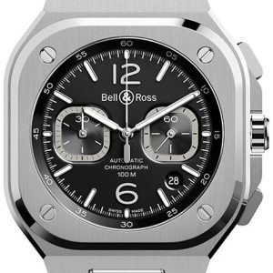 Bell & Ross Herrklocka BR-05-CHRONO-BLACK-STEEL-STEEL-B Br 05