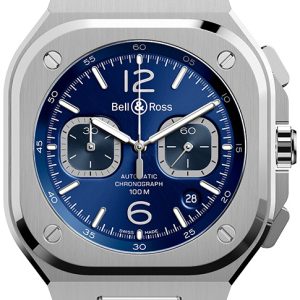 Bell & Ross Herrklocka BR-05-CHRONO-BLUE-STEEL-STEEL-BR Br 05