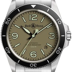 Bell & Ross Herrklocka BR-V2-92-MILITARY-GREEN-SST Vintage