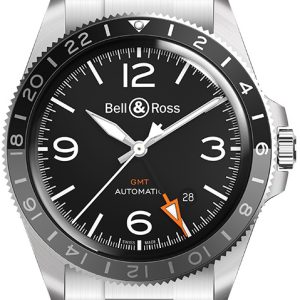 Bell & Ross Herrklocka BR-V2-93-GMT-STEEL-STRAP Vintage