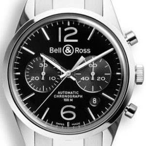 Bell & Ross Herrklocka BRG126-BL-ST-SST BR 126 Svart/Stål Ø41 mm