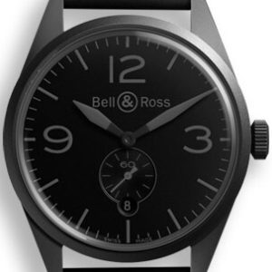 Bell & Ross Herrklocka BRV123-PHANTOM BR 123 Svart/Gummi Ø41 mm