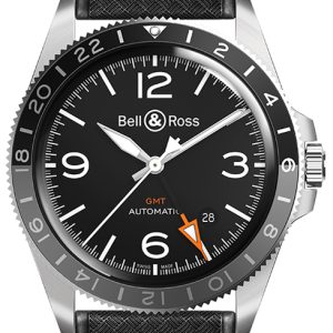 Bell & Ross Herrklocka BRV293-BL-ST-SRB Vintage Svart/Gummi Ø41