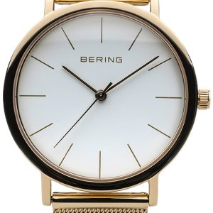 Bering 13436-334 Classic Vit/Gulguldtonat stål Ø36 mm