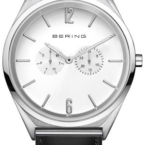 Bering 17140-404 Ultra Slim Vit/Läder Ø40 mm