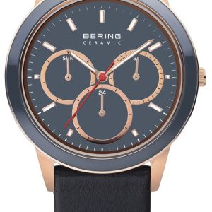 Bering 33840-467 Ceramic Grå/Läder Ø40 mm