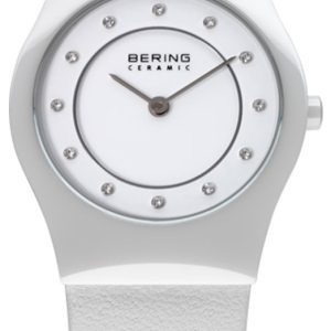 Bering Ceramic 32030-659 Vit/Läder Ø35 mm