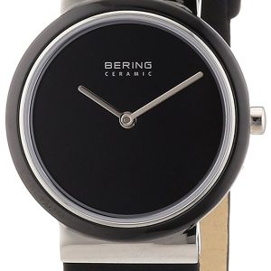 Bering Ceramic Damklocka 10729-442 Svart/Läder Ø29 mm