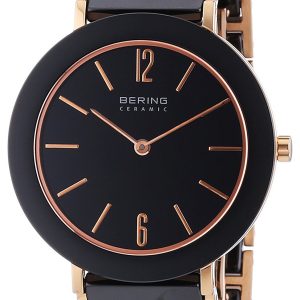 Bering Ceramic Damklocka 11435-746 Svart/Roséguldstonat stål Ø35 mm