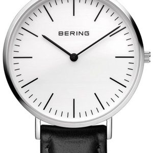 Bering Classic 13738-404 Vit/Läder Ø38 mm