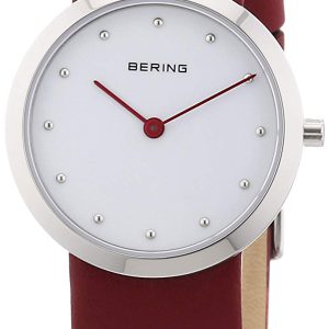 Bering Classic Damklocka 10331-604 Vit/Läder Ø31 mm