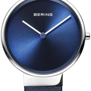 Bering Classic Damklocka 14531-607 Blå/Läder Ø31 mm