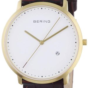 Bering Classic Herrklocka 11139-534 Vit/Läder Ø39 mm