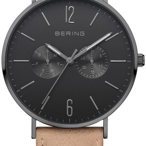 Bering Classic Herrklocka 14240-523 Svart/Läder Ø41 mm