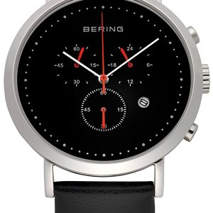 Bering Damklocka 10540-402 Classic Svart/Läder Ø40 mm