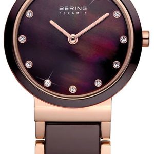 Bering Damklocka 10725-765 Ceramic Brun/Roséguldstonat stål Ø25 mm