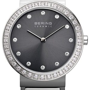 Bering Damklocka 10729-703 Ceramic Grå/Stål Ø34 mm