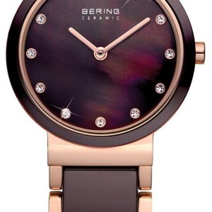 Bering Damklocka 10729-765 Ceramic Brun/Roséguldstonat stål Ø29 mm