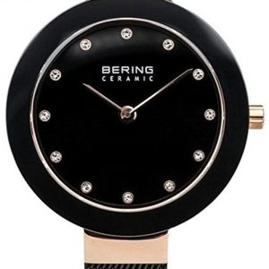 Bering Damklocka 11429-166 Ceramic Svart/Stål Ø29 mm