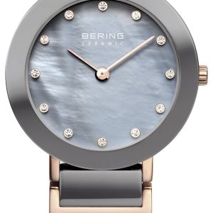 Bering Damklocka 11429-769 Ceramic Grå/Roséguldstonat stål Ø29 mm